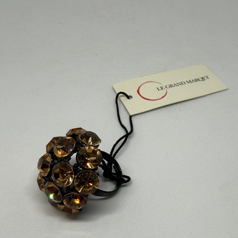 Brown Crystal Ring